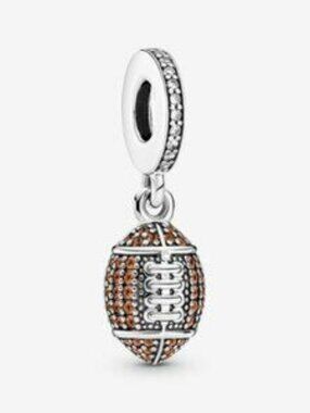 Authentic Pandora American Football Dangle Charm